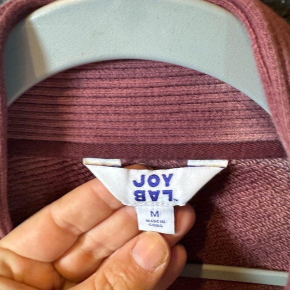 JoyLab Pink White Tie Dye Sweatshirt Cardigan Size Medium - Picture 4 of 5